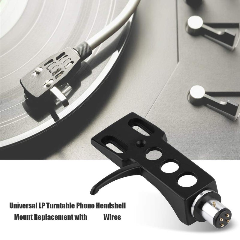 Serounder Universal Turntable Phono Headshell with Wires, Replacement Turntable Phono Headshell Mount Cartridge with Wires Replacement for Phono Cartridges - Image 2